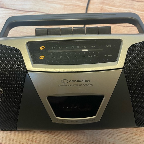 Centurion C839G Portable AM FM Stereo Radio Cassette Recorder Boombox AC DC - Picture 8 of 12